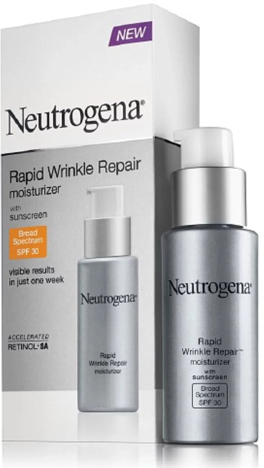 "Neutrogena Rapid Wrinkle Repair Moisturizer, SPF 30, 1 oz (Pack of 2)"