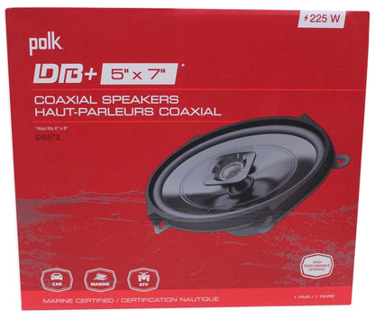 (2) Polk Audio DB572 5x7" 225 Watt Car Audio Speakers+Portable Bluetooth Speaker