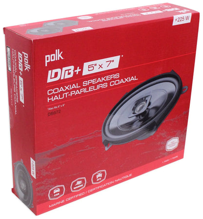 (2) Polk Audio DB572 5x7" 225 Watt Car Audio Speakers+Portable Bluetooth Speaker