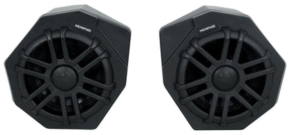 (2) Memphis CANAMX365FE Speakers+Pods+LED Tower Speakers+Amp For 2017+ Can Am X3